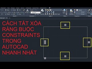 How to disable and delete constraints in AutoCAD Constraint