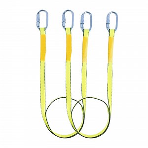[Hot Item] Fall Protection Double Spring Hook Nylon Safety Lanyard