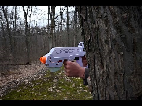 Quick video of Laser X Revolution Long Range Laser Tag Blaster Set