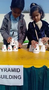 Enjoy time # bone fire # making pyramid | Golden Gate School System, Okara Campus