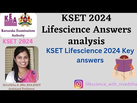 KSET 2024 Life science Answers analysis and Life science Key answers