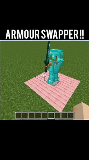 Armour swapper in Minecraft easy tutorial #minecraft #shorts