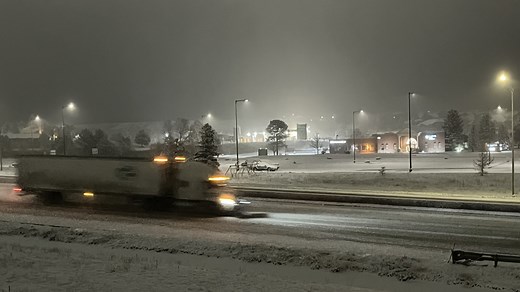 Follow KRDO13's live team coverage of snowy road conditions