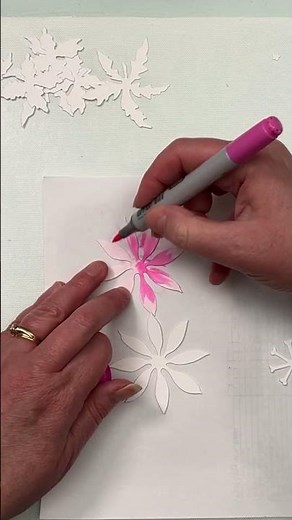 Die cut Sculpted Flowers Tutorial | Spellbinders’s Serenity Garden collection