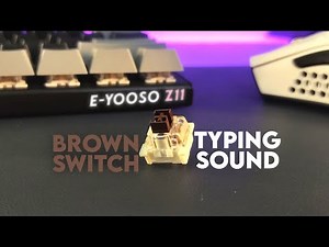 E-Yooso Z11 Outemu Brown Switch Typing Sound Test ASMR