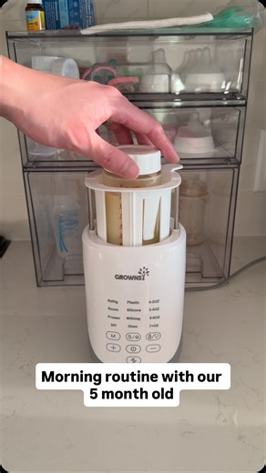 Martin on Instagram: "Simple morning with our 5 month old ☀️ The @grownsy_official bottle warmer makes our bottle routine so much easier. Make sure you use code CBK2BL9T using the link in my bio for 10% off. #Grownsy #GrownsyBottleWarmer #GrownsyBlackFriday #babyroutine #babyessentials"