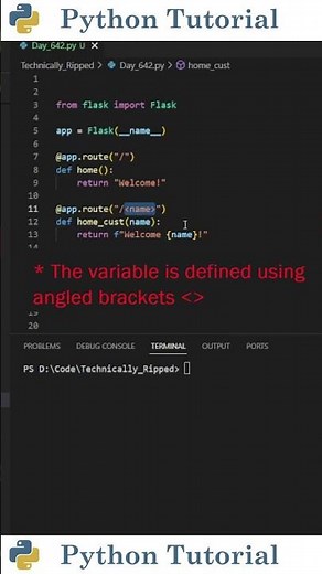 Flask URL Variables Explained | Python Tutorial