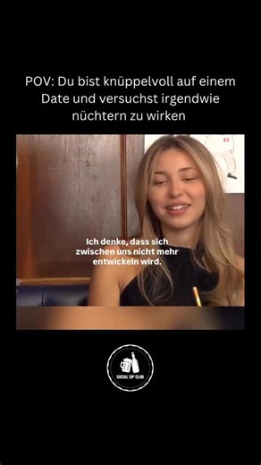 Wer kennts? 🙃😂 Wenn du es liebst, eine Gerstenpatrone nach der anderen ins System zu jagen, wieso solltest du das beim Date verschweigen oder nichts trinken?! Stell dir vor: Du sitzt in einer gemütlichen Bar und nur um vielleicht eventuell die Traumfrau kennenzulernen oder einen Stich zu landen bestellt du wie dein Date einen Avocado-Hirsebrei Smoothie. Pervers, oder? Daher: Verstell dich nicht. Bleib authentisch und ehrlich. Wenn du Bock hast 4, 8 oder 12 Gerstenpatrone zu inhalieren, dann ma