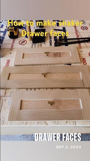 How to make Shaker Drawer Faces #diywoodworking #diy #woodworking #kitchen #cabinetmaker
