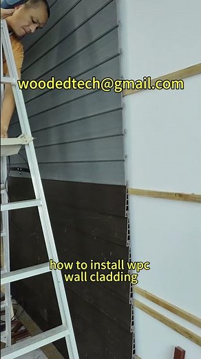 how to install wpc wall cladding #howtoinstallwpcwallcladding