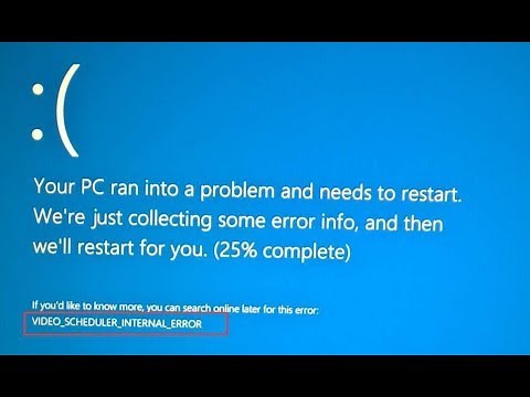 How To Fix Video Scheduler Internal Error BSOD On Windows 10