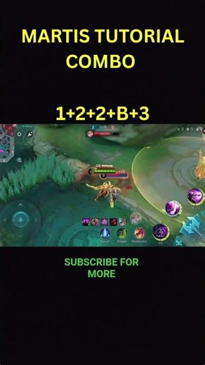 Martis Combo Tutorial #mlbb