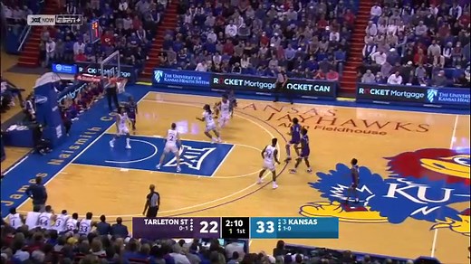 Kansas has big second half in win over Tarleton State