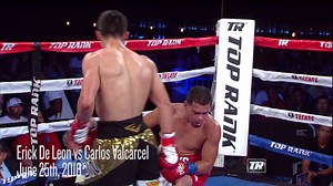 Erick De León wants to begin the New Year the same way he finished 2016 — with a spectacular knockout. The unbeaten Mexican prospect will try to extend his knockout streak tonight on the first ‘Solo Boxeo’ card of 2017. http://www.toprank.com/all-news/de-leon-looking-knockout-solo-boxeo/ | Top Rank Boxing
