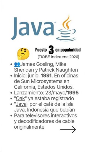 lenguaje de programación: java