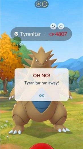 Oh! Sh*t High Cp Tyranitar Run Away! #shorts #tyranitar #dragon #highcp #pokemon #ultragoo