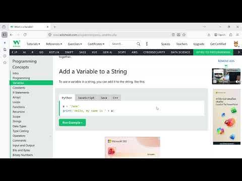01 Intro to programming, variables, constants and if statements