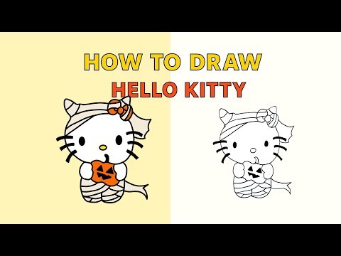 How To Draw Halloween Hello Kitty