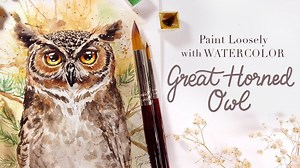 Paint Loosely with Watercolor: Great Horned Owl | Nianiani | Skillshare