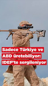 Makine ve Kimya Endüstrisi tarafından geliştirilen MKE-408, IDEF 25'te sergileniyor. Yüzde yüz yerli ve milli üretim olan keskin nişancı tüfeği, 2200 metre menzile sahip olmasıyla dikkat çekiyor. | Haber7