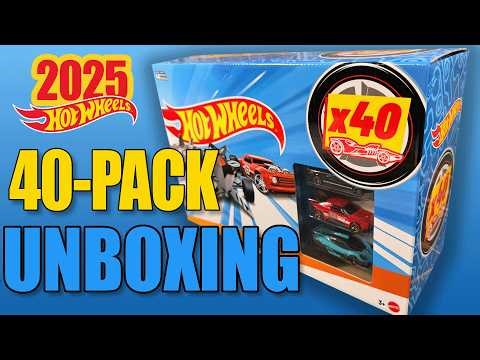 Unboxing 2025 Hot Wheels 40-pack!! What's inside?