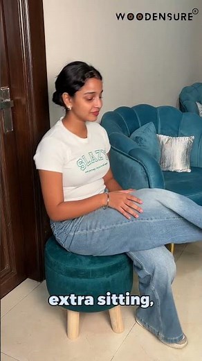 Cotton Puff Stool with Hidden Storage | #furniture #ottomanpuffstool