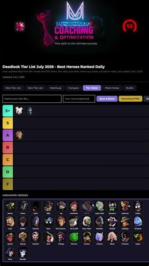 Deadlock Tier Maker #deadlock #valve #esports