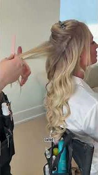 How to Create Fluffy Bridal Curls | Half-Up Half-Down Wedding Hair Tutorial