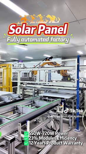GeePower ESS: Automatic Solar Panel Production Process