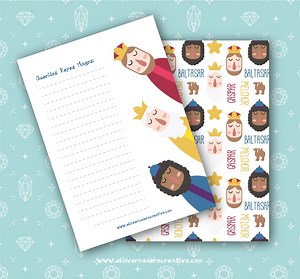 Carta de los Reyes Magos para imprimir y colorear - El invernadero creativo