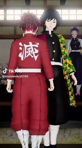 TANJIRO AND TOMIOKA DANCING 🥵🥵 #dance #parati #foryou #demonslayer #kimetsunoyaibaedit #genya #tanjiro #tomioka #tomiokagiyuu #tanjirokamado #shinobu