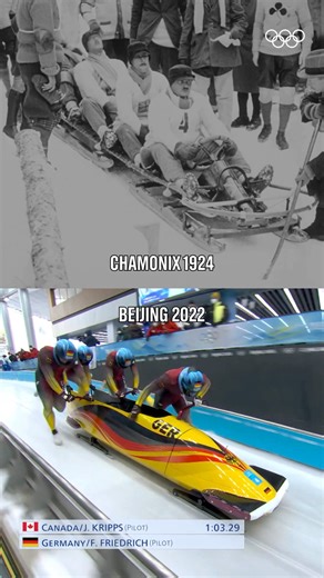 The evolution of #Bobsleigh, from 1924 to 2022! 💥🙌 #Olympics #MilanoCortina2026 #WinterOlympics | Olympics