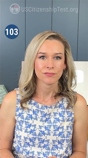Official USCIS 128 Civics Q 103 | US Citizenship Test 2025 civics #n400 #citizenshipwithjackie