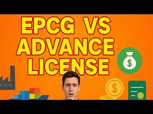 Advance License For Import | EPCG Scheme | Step By Step Explained