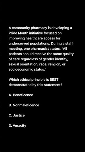 Ethic Case Question for NAPLEX