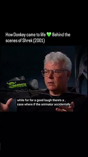 Donkey accidentally turned into a giant fluffball during the making of Shrek (2001). 😂