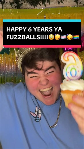 HAPPY 6 YEARS YA FUZZBALLS!!!🥳🏳️‍⚧️🥳🏳️‍🌈 LETS PARTY!!!! WOOP WOOP!!! Hahahahaahhahaa Thank y’all for all the fun and all the love🥺🫂❤️🧡💛💚💙💜🩵💖🤍 What was the very first tiktok y’all ever saw of mine?!?👀😂 #thefuzzballs #lgbtq #transmasc