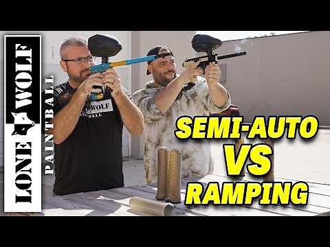 Shooting Semi-Auto vs Ramping | Watch How Much Faster Ramping Is! | Lone Wolf Paintball
