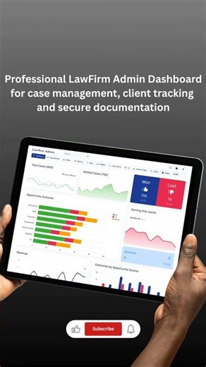 Professional Law Firm Admin Panel with Bootstrap 5 Dashboard