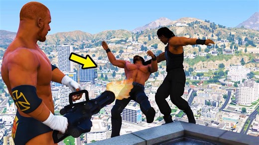 WWE Ragdolls and Chaos in GTA 5 – Extreme Moments #13 You Have to See!