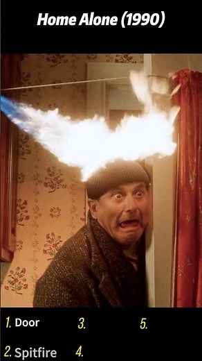 Home Alone (1990) | Harry Gets His Head Set on Fire in a Painful Trap