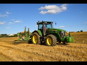 John Deere 7730 | Amazone catros 5001-2 | Déchaumage 2016