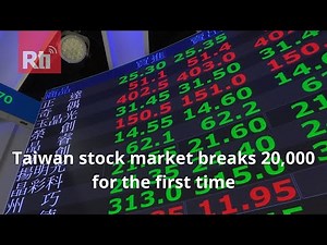 Taiwan stock market breaks 20,000 for the first time | Taiwan News | RTI