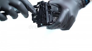 How To Safely Remove a Cartridge Tension Spring for Maintenance Stock Footage - Video of cartridge, damagefree: 412378906