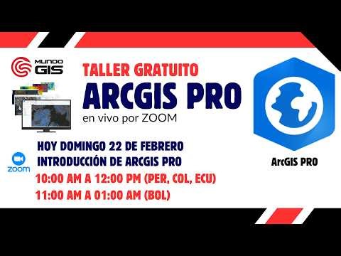 😍Aprende ArcGIS PRO desde cero en nuestro taller gratuito