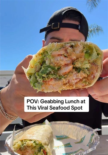 Was fighting for my life but we still made it to Broadstreet #lobsterroll #caesarwrap #seafood #lafood #papi