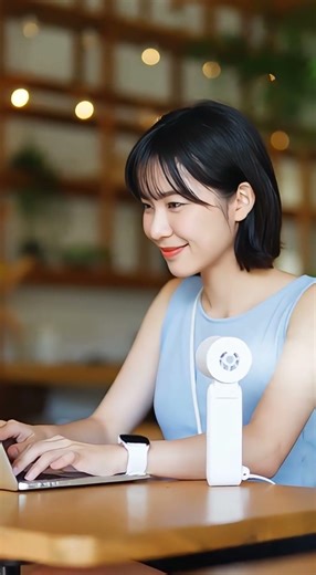 4 段階風量調整で、好みのクールさを選べる！折りたたみ式で首にもかけられる F23✨ www.oridayjp.com #夏の救世主 #F23 ファン