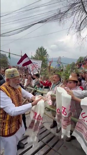 #WATCH | Prime Minister Narendra Modi received a warm welcome as he arrived in Gangtok, Sikkim.