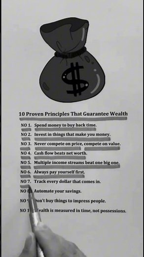 10 PROVEN PRINCIPLES THAT GUARANTEE WEALTH 💰🤑