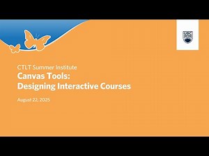 Canvas Tools: Designing Interactive Courses